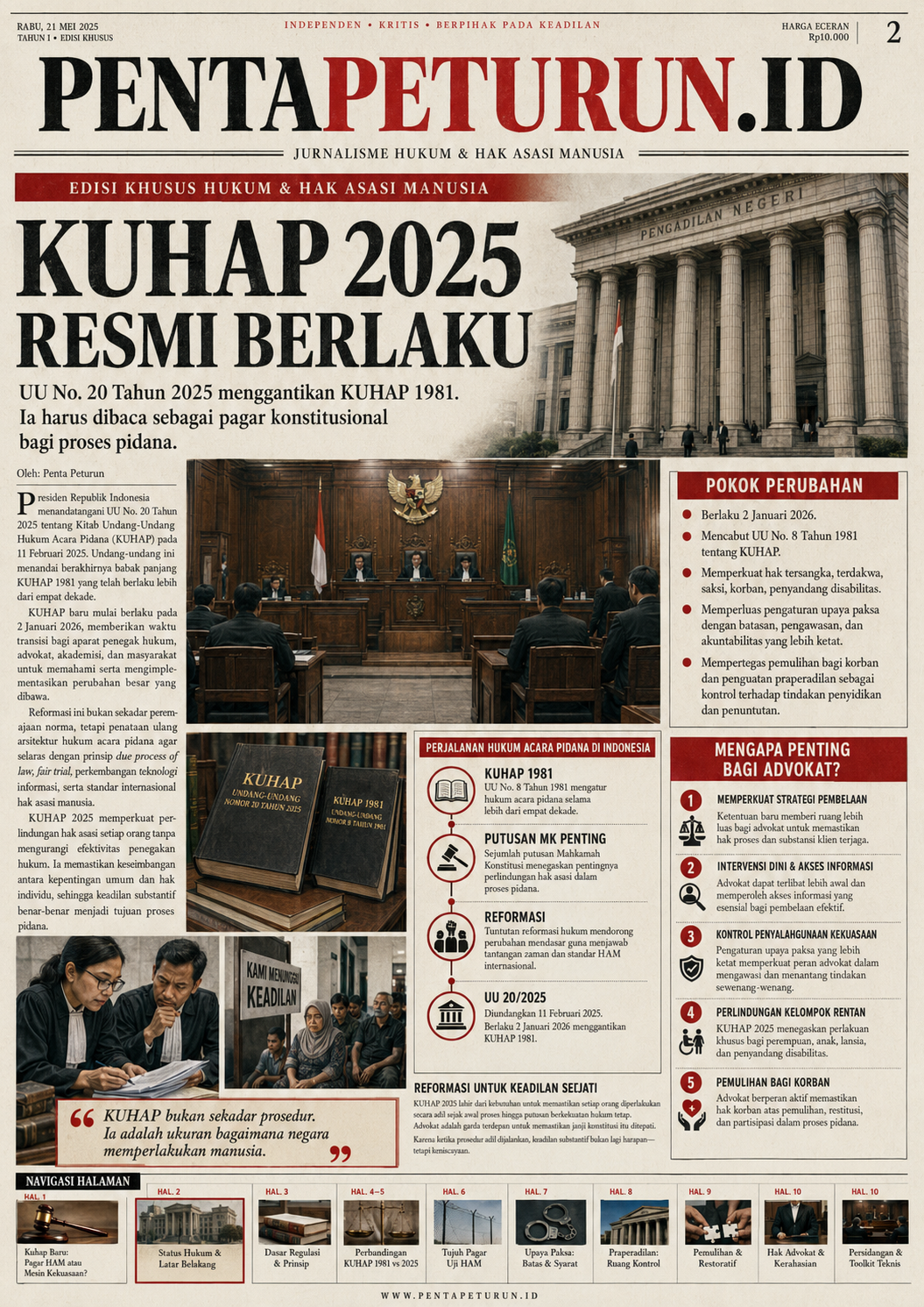 KUHAP BARU: PAGAR HAM ATAU MESIN KEKUASAAN?